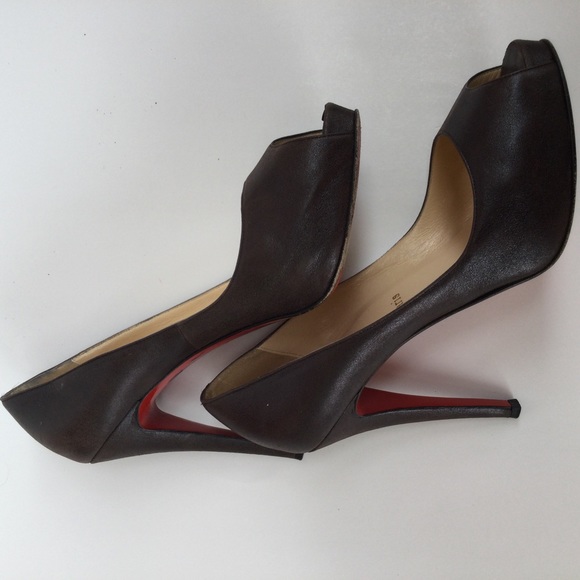 Christian Louboutin High Heels Luxury Size 39 Peep Toe Formal Office Party - Picture 10 of 16